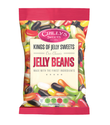 Crilly's Sweets Jelly Beans Confectionery Bag Packaging