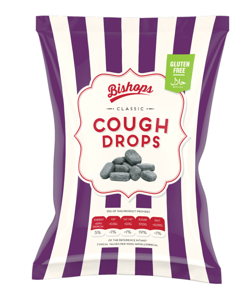 Crilly's Bishops Sweets Cough Drops Confectionery Bag Packaging