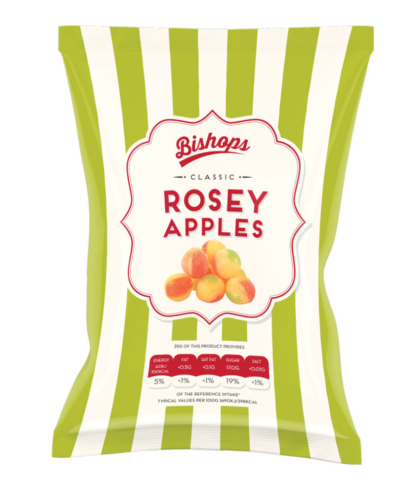 Crilly's Bishops Sweets Rosary Apples Confectionery Bag Packaging