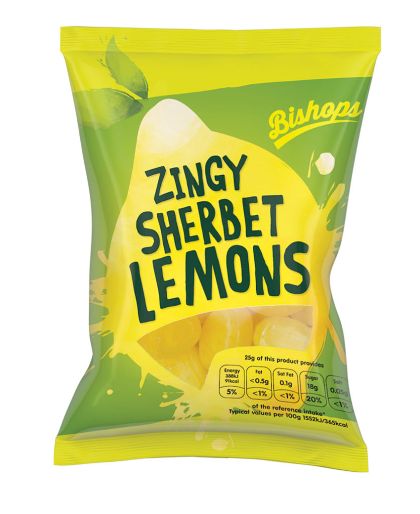 Crilly's Bishops Sweets Sherbet Lemons Confectionery Bag Packaging